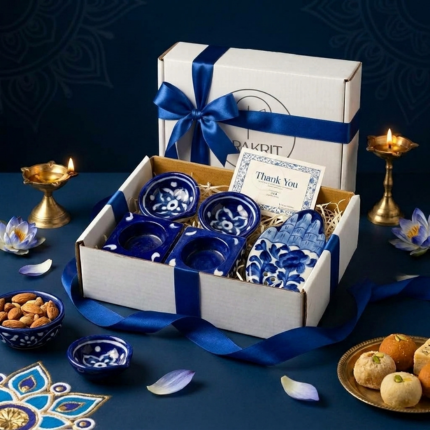 The Complete Ritual Set — Diya, Tealight & Incense Holder