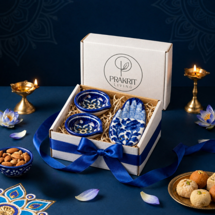 Diya & Hamsa Incense Holder — Puja Gift Set